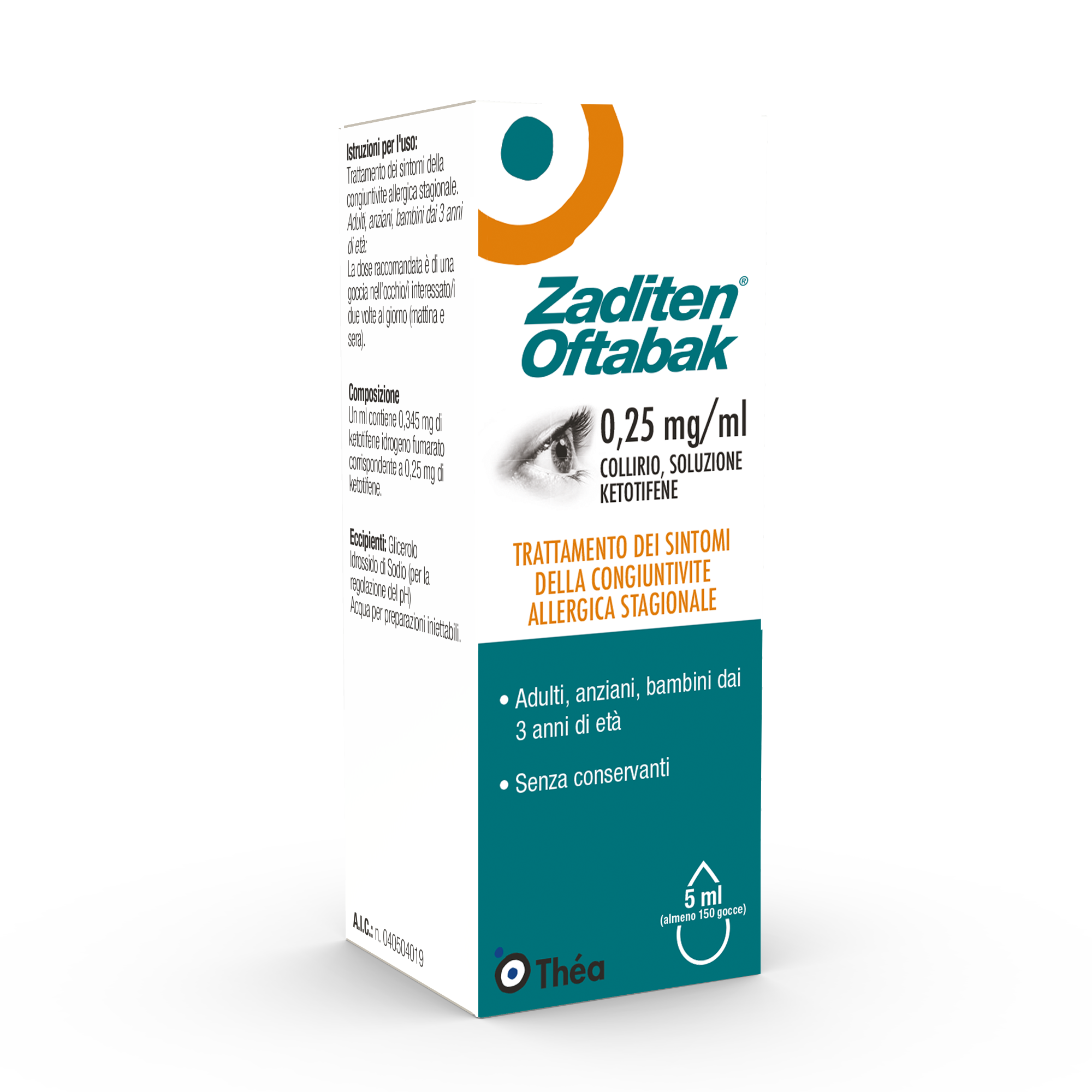 ZADITEN OFTABAK*COLLIRIO FL5ML - Farmacia Murachelli Di Putelli dr. Giovanni