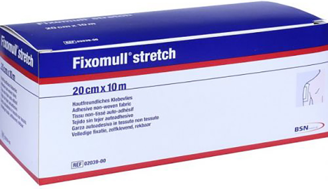 FASCIA AUTOADESIVA IPOALLERGENICA FISSAGGIO SU AMPIA SUPERFICIE FIXOMULL. SUPPORTO IN GARZA DI VISCOSA COLORE BIANCO MASSA IN POLICARBONATO SENZA RESINE E GOMME NATURALI. 20X1000CM - Farmacia Murachelli Di Putelli dr. Giovanni