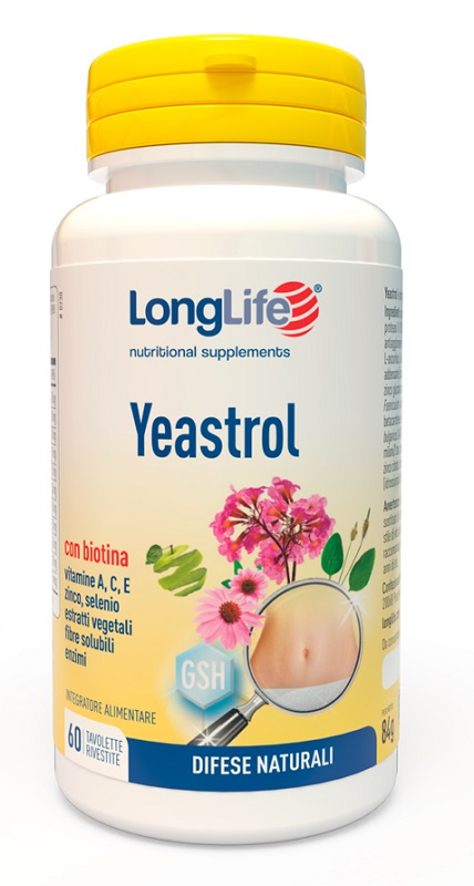 LONGLIFE YEASTROL 60 TAVOLETTE RIVESTITE - Farmacia Murachelli Di Putelli dr. Giovanni