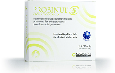 PROBINUL 5 12 BUSTINE 5 G AROMA CIOCCOLATO - Farmacia Murachelli Di Putelli dr. Giovanni