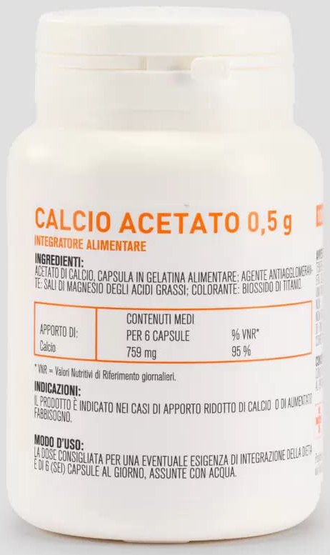 CALCIO ACETATO 100 CAPSULE - Farmacia Murachelli Di Putelli dr. Giovanni