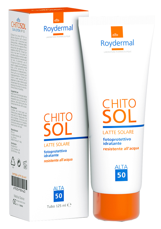 CHITOSOL LATTE SOLARE SPF50 125 ML - Farmacia Murachelli Di Putelli dr. Giovanni