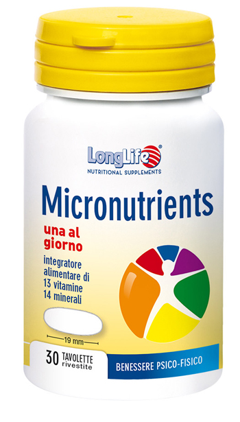 LONGLIFE MICRONUTRIENTS 30 TAVOLETTE RIVESTITE - Farmacia Murachelli Di Putelli dr. Giovanni