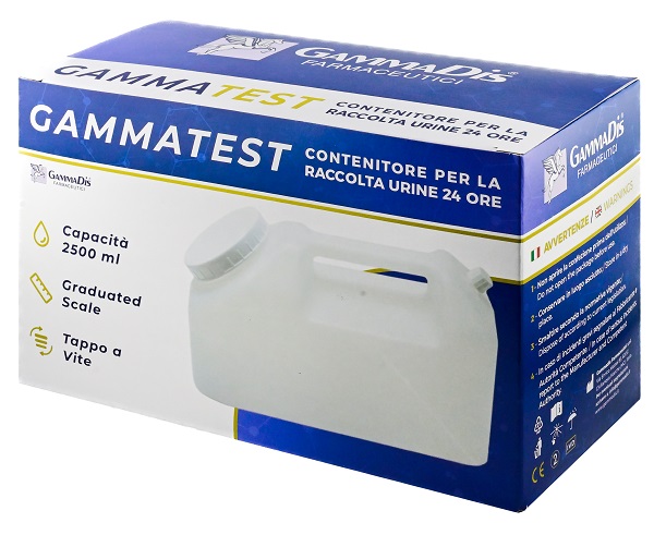 CONTENITORE STERILE PER LA RACCOLTA URINA GAMMASI 24H 2500 ML GAMMADIS - Farmacia Murachelli Di Putelli dr. Giovanni