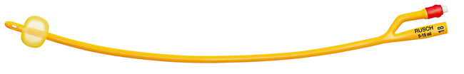 CATETERE FOLEY A MEDIA PERMANENZA  RUSCH GOLD PLUS A 2 VIE IN SILKOLATEX LATTICE-SILICONE PER ADULTO CH18 LUNGHEZZA 40 CM PUNTA CILINDRICA A 2 FORI PALLONCINO 30-50 ML 1 PEZZO - Farmacia Murachelli Di Putelli dr. Giovanni