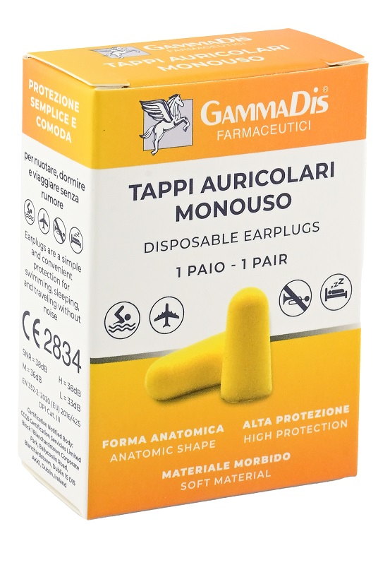 TAPPO AURICOLARE EAR GOMMAPIUMA 2 PEZZI GAMMADIS - Farmacia Murachelli Di Putelli dr. Giovanni