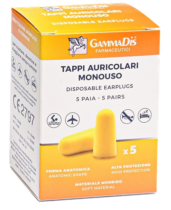 TAPPO AURICOLARE EAR GOMMAPIUMA 10 PEZZI GAMMADIS - Farmacia Murachelli Di Putelli dr. Giovanni