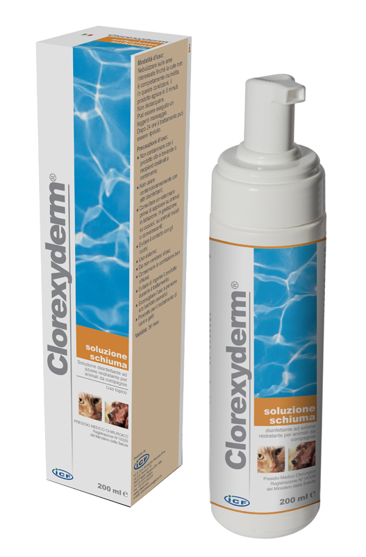 CLOREXYDERM SOLUZIONE SCHIUMA 200 ML - Farmacia Murachelli Di Putelli dr. Giovanni