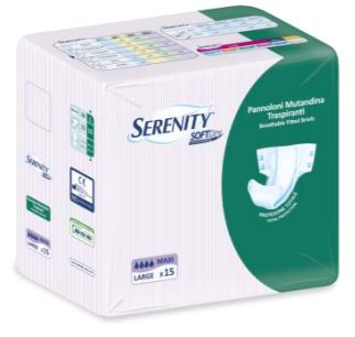 PANNOLONE PER INCONTINENZA A MUTANDINA SERENITY SOFTDRY MAXI LARGE 15 PEZZI - Farmacia Murachelli Di Putelli dr. Giovanni