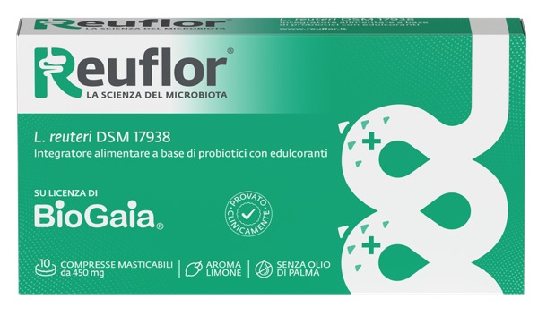 REUFLOR 10 COMPRESSE MASTICABILI AROMA LIMONE - Farmacia Murachelli Di Putelli dr. Giovanni