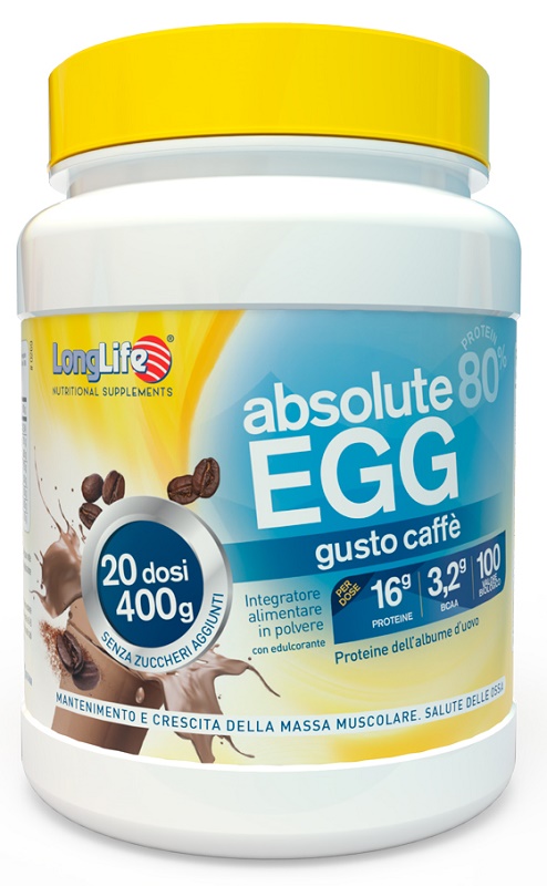 LONGLIFE ABSOLUTE EGG CAFFE' 400 G - Farmacia Murachelli Di Putelli dr. Giovanni