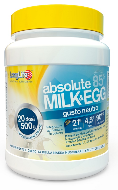 LONGLIFE ABSOLUTE MILK&EGG 500 G - Farmacia Murachelli Di Putelli dr. Giovanni