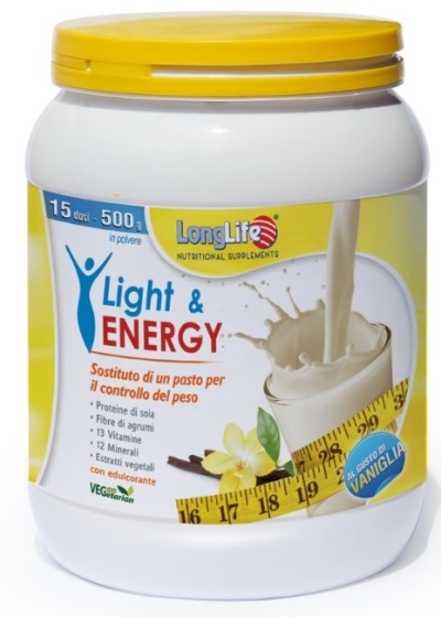 LONGLIFE LIGHT & ENERGY VANIGLIA 500 G - Farmacia Murachelli Di Putelli dr. Giovanni