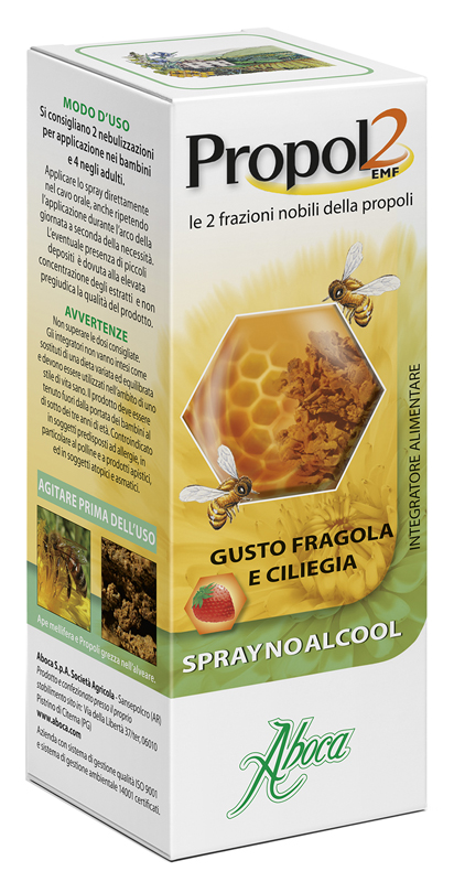 PROPOL2 EMF SPRAY NO ALCOOL FRAGOLA E CILIEGIA 30 ML - Farmacia Murachelli Di Putelli dr. Giovanni