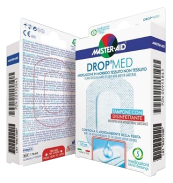 MEDICAZIONE ADESIVA MASTER-AID DROP MED 12,5X12,5 5 PEZZI - Farmacia Murachelli Di Putelli dr. Giovanni