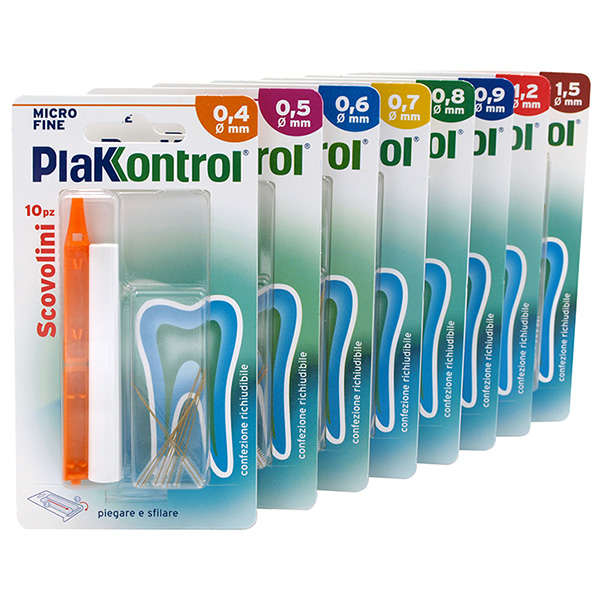 PLAKKONTROL MINIGRIP SCOVOLINO 0,8 MM 10 PEZZI - Farmacia Murachelli Di Putelli dr. Giovanni