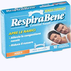 CEROTTO NASALE TRASPARENTE ADULTI RESPIRA BENE 10 PEZZI - Farmacia Murachelli Di Putelli dr. Giovanni