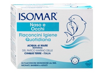 ISOMAR SOLUZIONE ISOTONICA ACQUA MARE IGIENE QUOTIDIANA 24 FLACONCINI MONODOSE 5 ML - Farmacia Murachelli Di Putelli dr. Giovanni