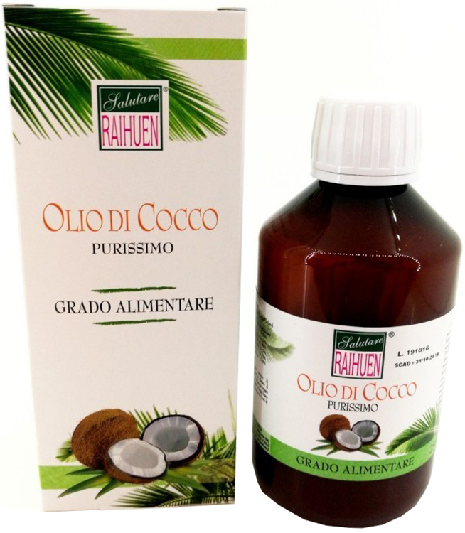 RAIHUEN OLIO COCCO GRADO ALIMENTARE 100 ML - Farmacia Murachelli Di Putelli dr. Giovanni