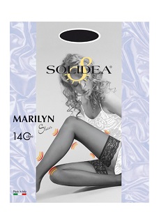 MARILYN 140 SHEER CALZA AUTOREGGENTE NERO 1 - Farmacia Murachelli Di Putelli dr. Giovanni