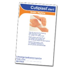 MEDICAZIONE CUTIPLAST STERIL ADESIVA SUPPORTO IN TNT ADESIVO POLIACRILATO IPOLLERGENICO TAMPONE NON ADERENTE 10X8CM 5 PEZZI - Farmacia Murachelli Di Putelli dr. Giovanni