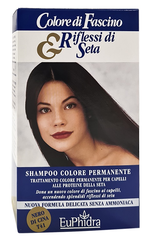 EUPHIDRA COLORE DI FASCINO & RIFLESSI DI SETA SHAMPOO COLORE PERMANENTE 41 NERO DI CINA 120 ML - Farmacia Murachelli Di Putelli dr. Giovanni