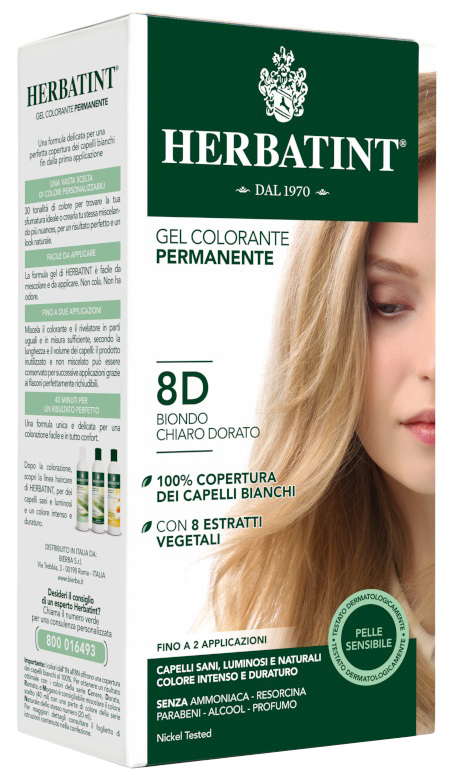 HERBATINT 8D BIONDO CHIARO DORATO 150 ML - Farmacia Murachelli Di Putelli dr. Giovanni