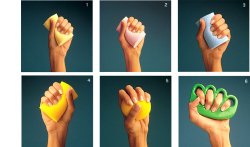 MANUS ABILIS PALLINA PER RIABILITAZIONE MANO 5 GIALLO SCURO SFORZO MASSIMO - Farmacia Murachelli Di Putelli dr. Giovanni