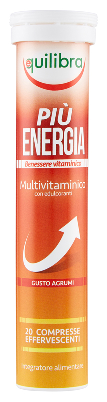 PIU' ENERGIA GUSTO AGRUMI 20 COMPRESSE EFFERVESCENTI - Farmacia Murachelli Di Putelli dr. Giovanni