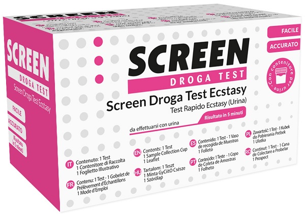 SCREEN DROGA TEST ECSTASY TEST ANTIDROGA CON CONTENITORE URINA - Farmacia Murachelli Di Putelli dr. Giovanni