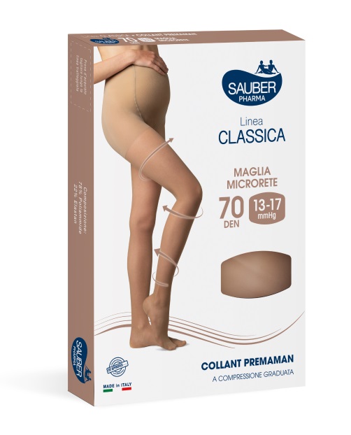 SAUBER COLLANT 70 DENARI PREMAMAN MAGLIA MICRORETE NEUTRO BEIGE 4 LINEA CLASSICA - Farmacia Murachelli Di Putelli dr. Giovanni