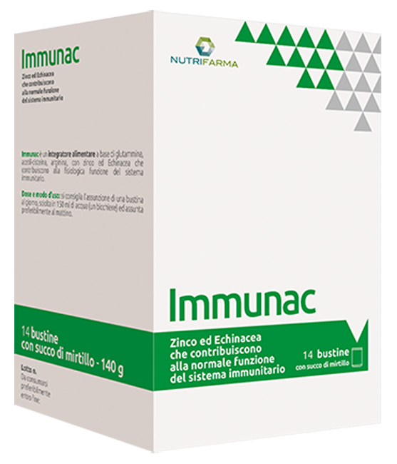 IMMUNAC 14 BUSTINE 10 G CON SUCCO DI MIRTILLO - Farmacia Murachelli Di Putelli dr. Giovanni