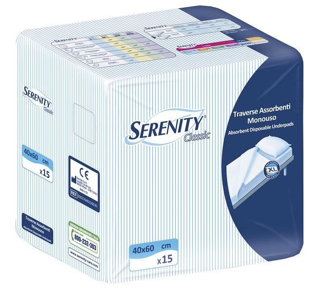 TRAVERSA SALVAMATERASSO SERENITYCLASSIC  XL MISURA 60X90CM 30 PEZZI - Farmacia Murachelli Di Putelli dr. Giovanni