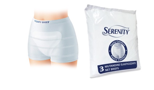 MUTANDINA A RETE PER INCONTINENZA SERENITY PANTY COMFORT L 3 PEZZI - Farmacia Murachelli Di Putelli dr. Giovanni