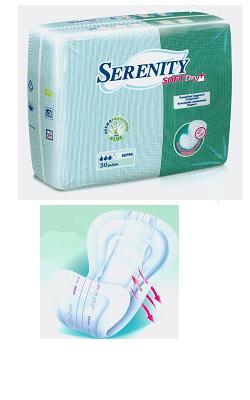 PANNOLONE PER INCONTINENZA SAGOMATO SERENITY SOFTDRY+ ALOE SUPER 30 PEZZI - Farmacia Murachelli Di Putelli dr. Giovanni