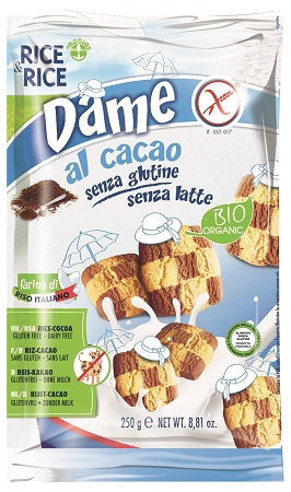 RICE&RICE DAME DI RISO CON CACAO SENZA LATTE 250 G - Farmacia Murachelli Di Putelli dr. Giovanni