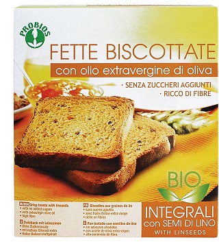 FETTE BISCOTTATE INTEGRALI AI SEMI DI LINO SENZA ZUCCHERO 270 G - Farmacia Murachelli Di Putelli dr. Giovanni