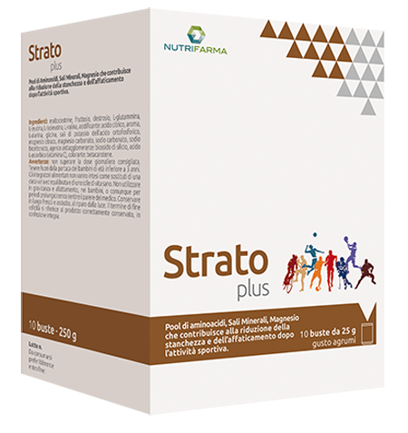 STRATO PLUS 10 BUSTINE 25 G GUSTO AGRUMI - Farmacia Murachelli Di Putelli dr. Giovanni
