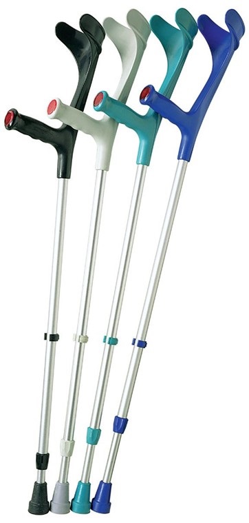 CANADESE IN LEGA LEGGERA CON BLOCCO RAPIDO DELLA REGOLAZIONE DELL'ALTEZZA A VITE+CLIP DI SICUREZZA A PRESSIONE CON CATARIFRANGENTE INCORPORATO COLORE BLU - Farmacia Murachelli Di Putelli dr. Giovanni