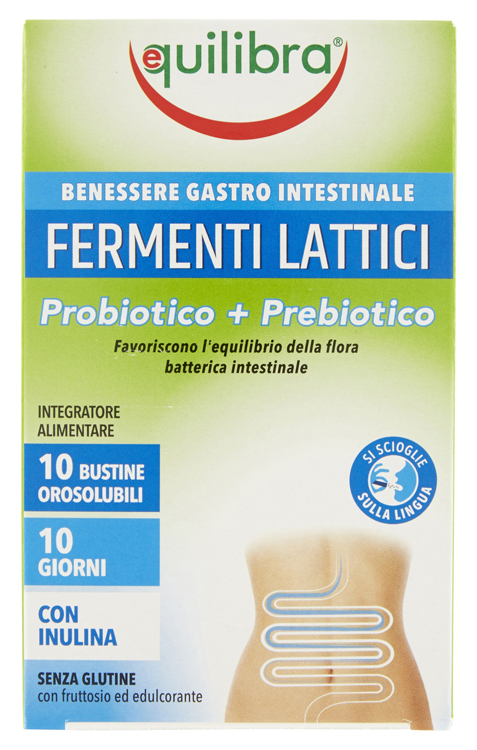 FERMENTI LATTICI PROBIOTICO + PREBIOTICO 10 BUSTINE OROSOLUBILI - Farmacia Murachelli Di Putelli dr. Giovanni