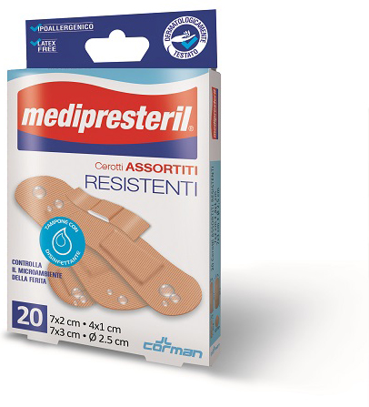 CEROTTI ASSORTITI MEDIPRESTERIL RESISTENTI 20 PEZZI - Farmacia Murachelli Di Putelli dr. Giovanni