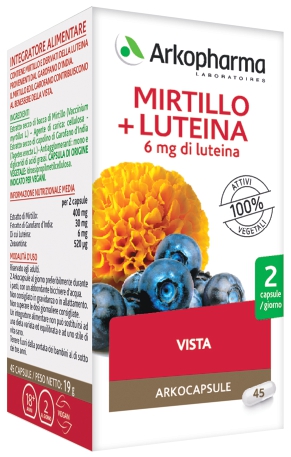 ARKO CAPSULE MIRTILLO+LUTEINA 45 CAPSULE - Farmacia Murachelli Di Putelli dr. Giovanni
