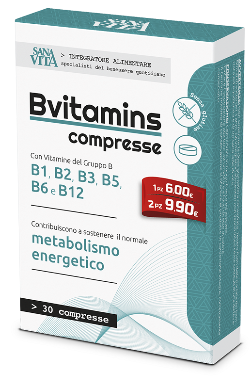 SANAVITA BVITAMINS 30 COMPRESSE - Farmacia Murachelli Di Putelli dr. Giovanni