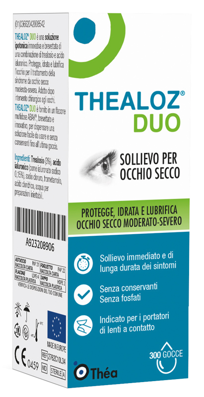 THEALOZ DUO SOLUZIONE OCULARE FLACONE 10 ML - Farmacia Murachelli Di Putelli dr. Giovanni