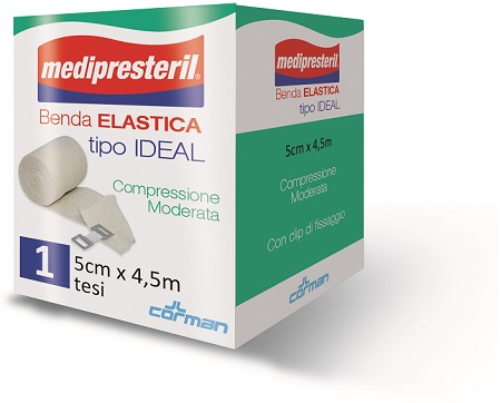 BENDA ELASTICA MEDIPRESTERIL IDEAL COMPRESSIONE MODERATA M4,5X5CM TESI - Farmacia Murachelli Di Putelli dr. Giovanni