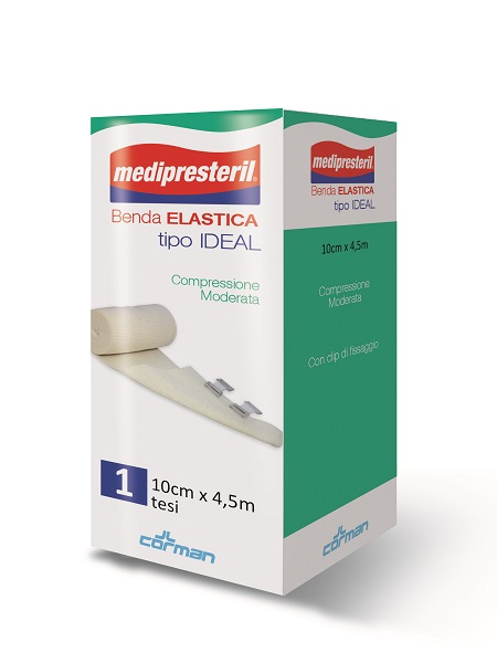 BENDA ELASTICA MEDIPRESTERIL IDEAL COMPRESSIONE MODERATA M4,5X10CM TESI - Farmacia Murachelli Di Putelli dr. Giovanni