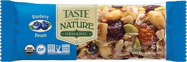 TASTE OF NATURE BARRETTA AI MIRTILLI BIO VEGAN AD ALTO CONTENUTO DI FIBRE 40 G - Farmacia Murachelli Di Putelli dr. Giovanni