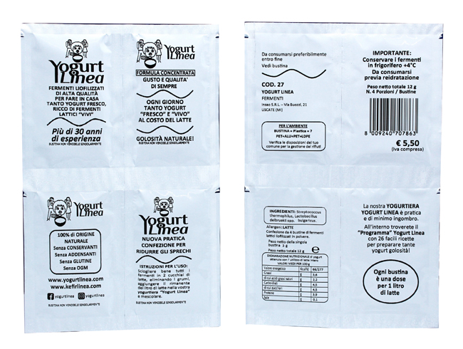 YOGURT LINEA FERMENTI LIOFILIZZATI 4 BUSTINE DA 6,5 G - Farmacia Murachelli Di Putelli dr. Giovanni