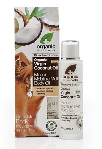 DR ORGANIC COCONUT OIL COCCO MONOI MOISTURE MELT BODY OIL OLIO CORPO 100 ML - Farmacia Murachelli Di Putelli dr. Giovanni