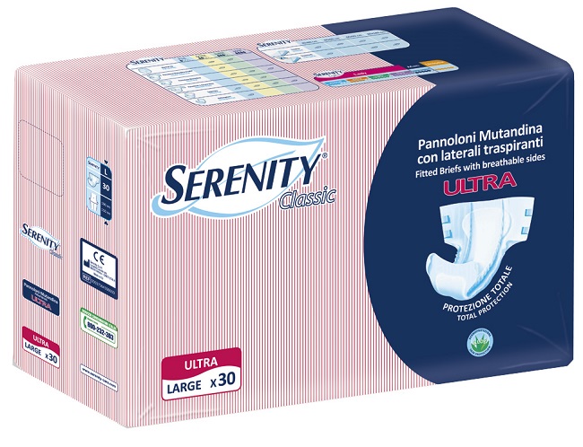PANNOLONE A MUTANDINA SERENITY CLASSIC ULTRA ALOE LARGE 30 PEZZI - Farmacia Murachelli Di Putelli dr. Giovanni